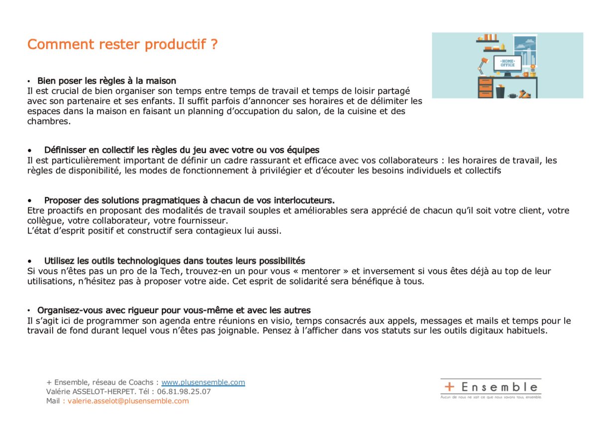 ValerieAsselot's tweet photo. #COVID19 :
Voici mon #GuideDeSurvie en #teletravail
Inspiré de l'#ElementHumain
Il existe 3 dimensions dans nos comportements :
✅ l'#inclusion ou quantité de contact
✅ le #contrôle qui structure l'interaction
✅ l'#ouverture (à soi, aux autres) qui favorise l'authenticité https://t.co/c1gyb14uwl