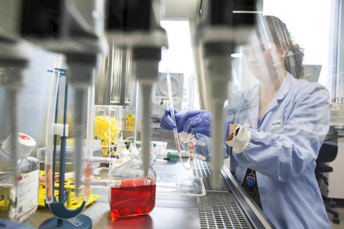 Roche's tweet photo. Our heartfelt gratitude goes to all the medical support, emergency services, and our teams that are working around the clock to ensure medicines, diagnostics, and other solutions are getting to those who need them. We’re  in this together #StrongerTogether #covid19 #CoronaVirus https://t.co/VJWzpMtm0c