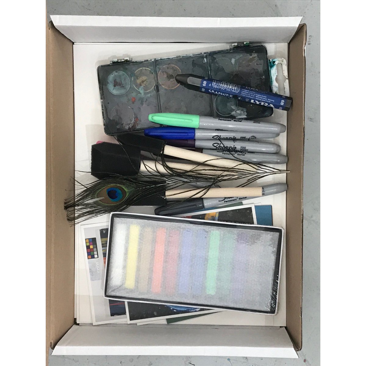 ProjectArtWorks's tweet image. We are taking practical steps to try and keep connected with our artist makers while our studios are closed. As a start we are trying out these art boxes for each of our artists.
If u have some great ideas for inspiring creativity and tackling loneliness please share.