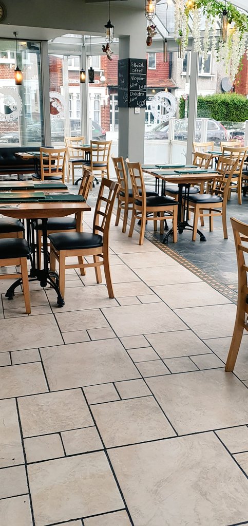 #COVID2019 #coronavirusuk 
To all customers

We have reduced the number of tables by half in the restaurant to allow you guys have more distance in between each other.
We are disinfecting all tables...
These are difficult times but together we will get through them.