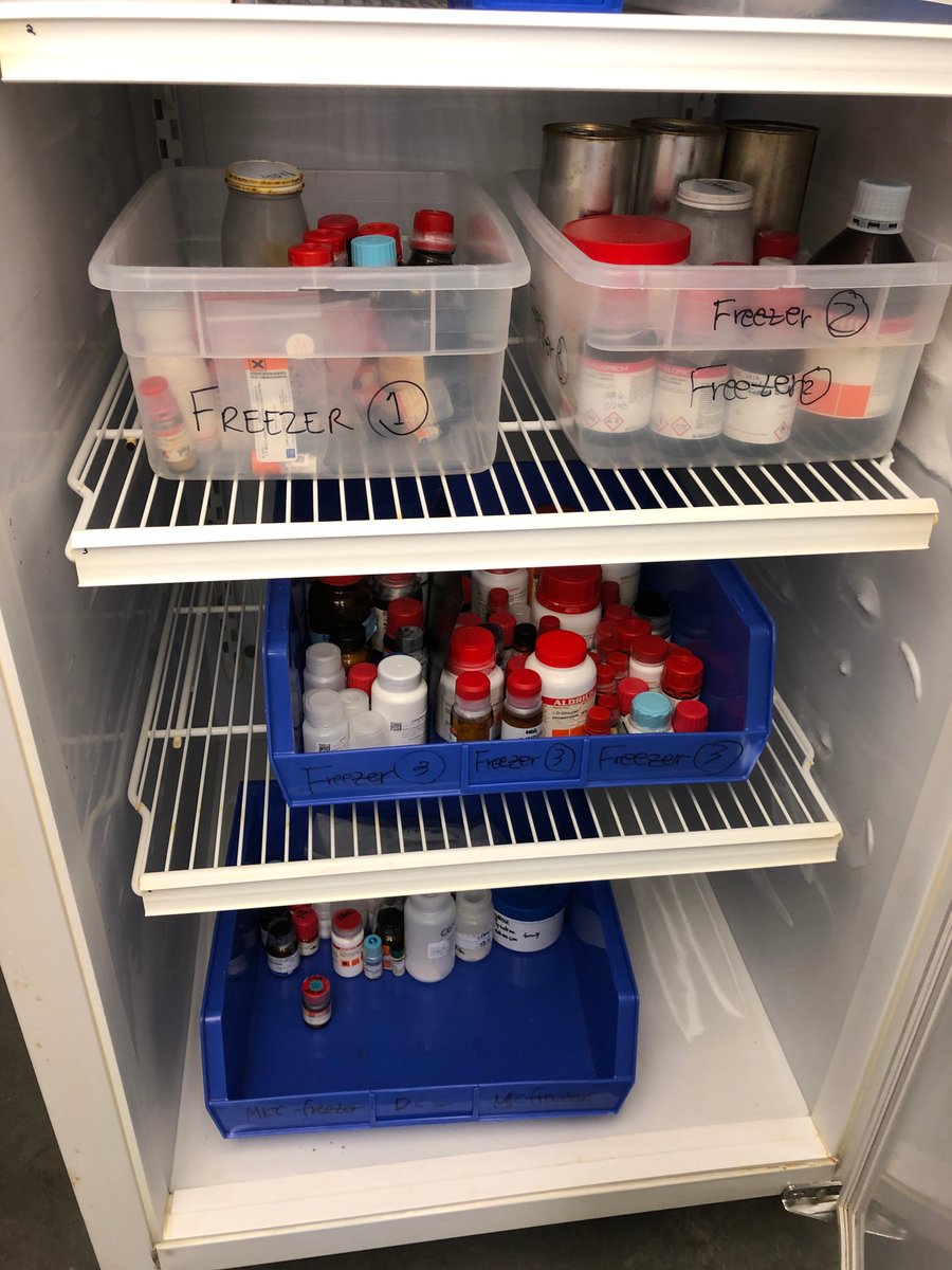 A shout-out to the Gagne lab for keeping their refrigerators in excellent shape! Remember: it is important to properly maintain all storage locations of chemicals, including refrigerators.