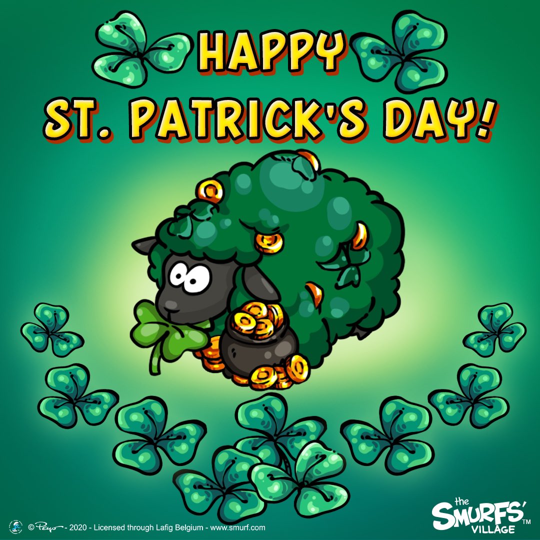 🍀Happy St. Patrick's Day to you and your #Smurfs! Our next #SmurfsVillage update is arriving a bit later than we had initially anticipated, but here is a sneak peek at one of the Emerald Isle items coming soon!☘️
