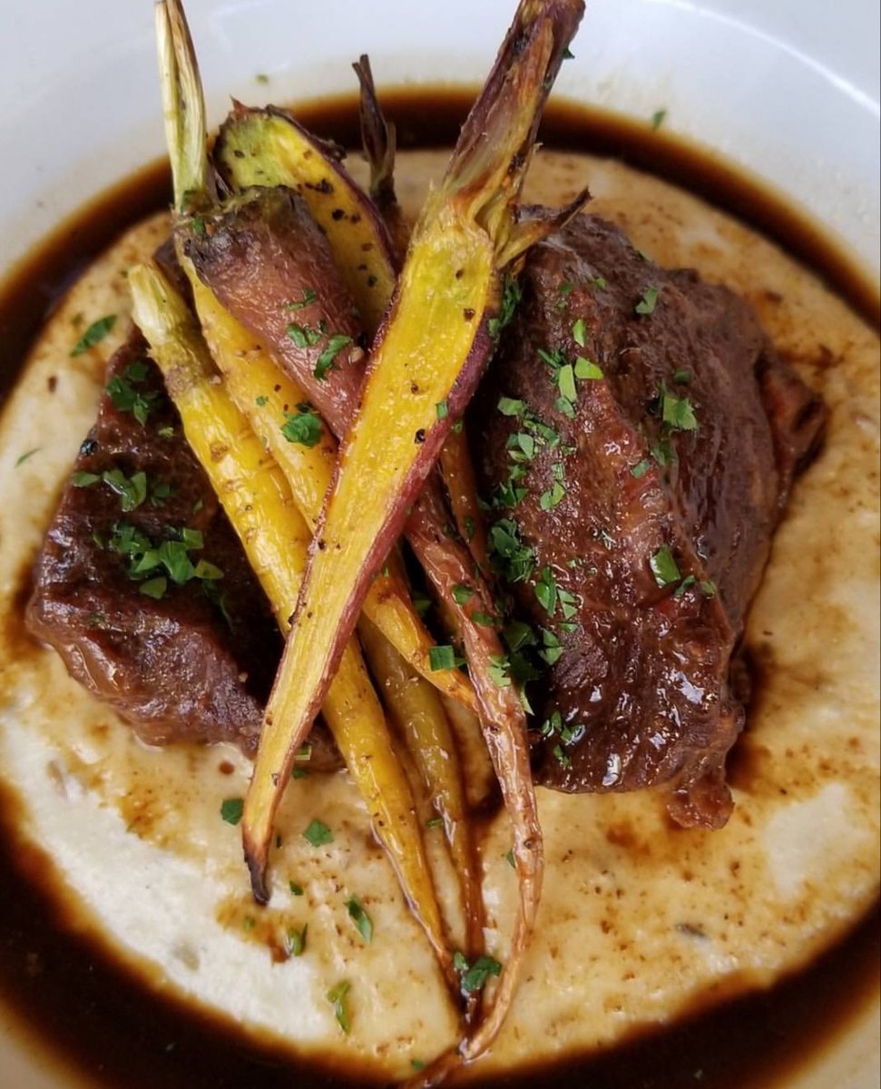 @12thavegrill in Kaimuki is featuring Tempranillo braised Maui Cattle Co. beef cheeks made with Hauula tomato, Ewa sweet pepper sofrito, kiawe smoked paprika &amp; manchego cheese mashed potatoes. Get it this month and support Localicious! #localicioushi #ilovelocalicious <a href="/hiagfdn/">Hawaii Ag Foundation</a>