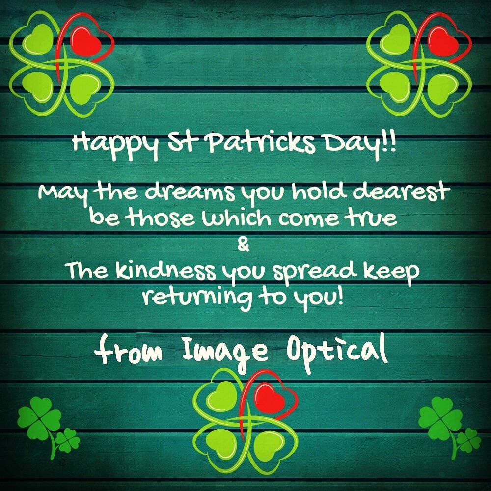 Imageoptical1's tweet image. Happy St. Patrick&apos;s Day! 
From your neighborhood Optician, be safe, be healthy, be happy! 
#ImageOpticalDelRioTexas #ILoveGlassesPlainAndSimple #Imageoptical1