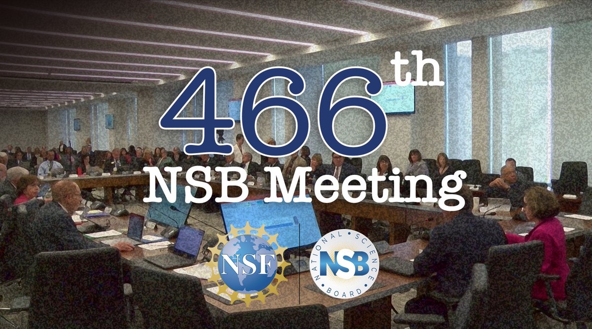 NSF_NSB's tweet photo. Get caught up on the major actions and approvals from the last NSB meeting including the #MeritReview digest and awards for ATLAS and CMS detector upgrades to the #LHC. View the webcast as well: https://t.co/eL8aj6hNky https://t.co/HpBC5pdbyY