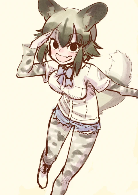 落書きリカオン 