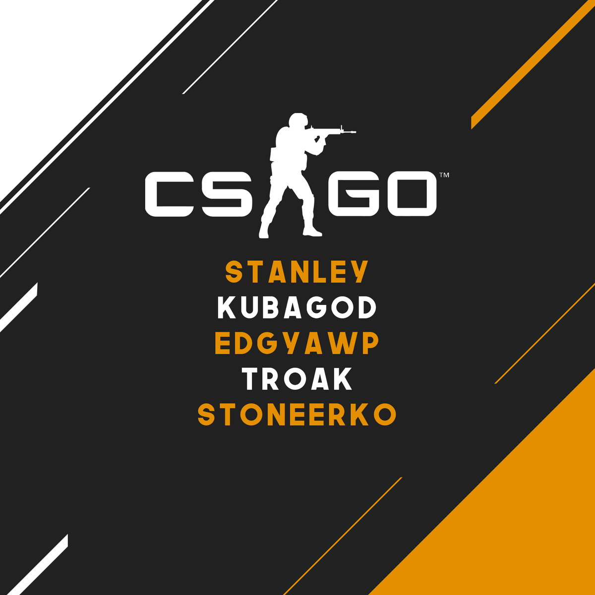 RyhitGG's tweet photo. ☣️  Finally! ☣️  

🎉We are happy to announce our new #CSGO roster! 🎉

Hopefully we will be able to show some good results as well as pump a lot more content for YOU guys!

🔫 STANLEY
🔫 KUBAGOD
🔫 EdgyAWP
🔫 Troak
🔫 Stoneerko

#GoRyhit🦏 https://t.co/0yABrx8pJN