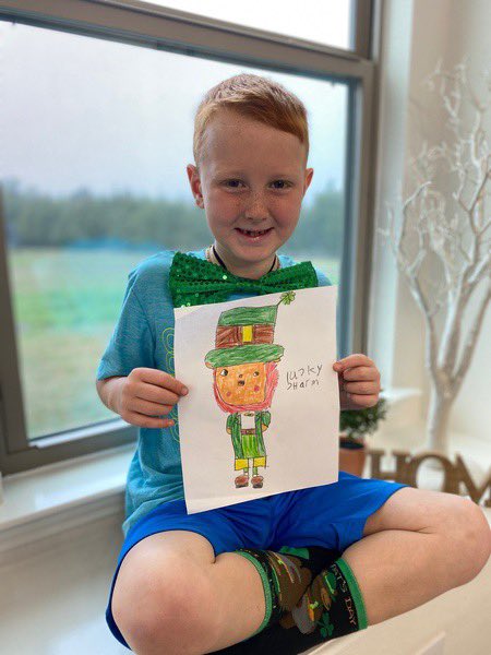 MrsAxworth's tweet photo. Kinder students aren't letting social distancing ruin all of the St. Patty's Day fun! We are sharing our leprechaun creations to keep our class connected. #StrongerTogether #BrighterDaysAhead #WeHaveHope #CardinalsStartHere @melissaisd https://t.co/N3TPcaLya2
