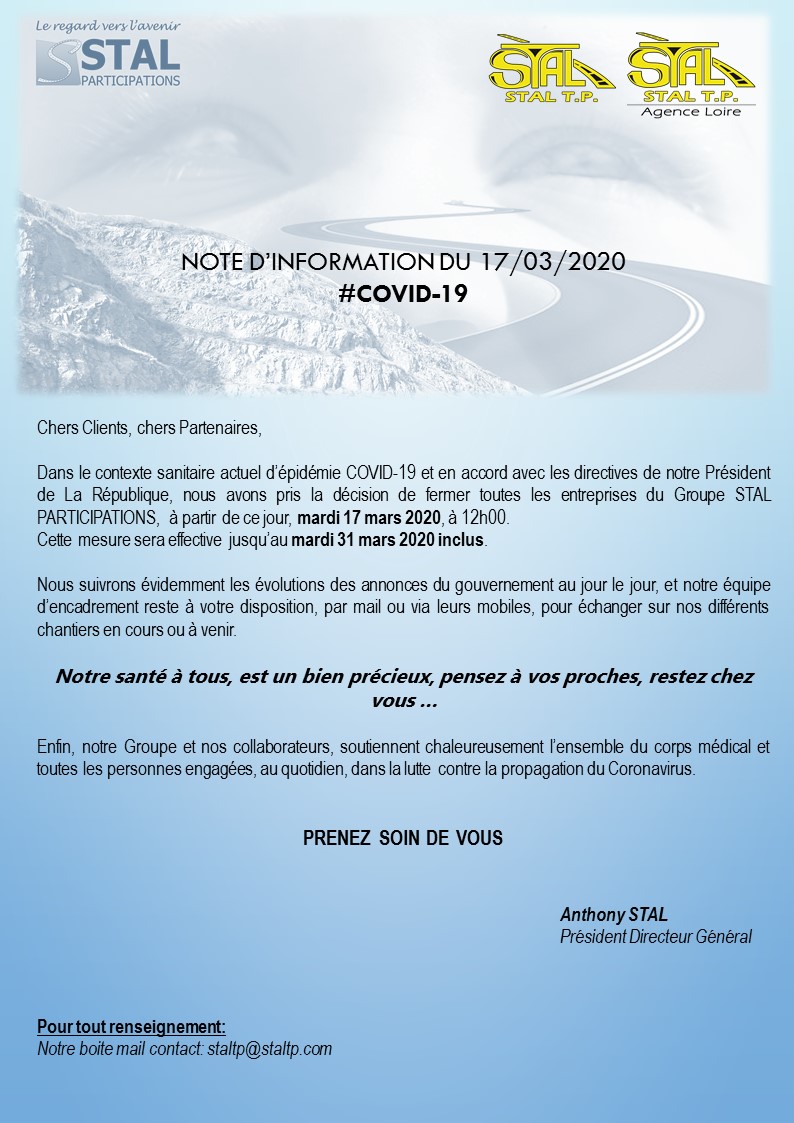 STAL_TP's tweet photo. Communiqué #STALTP #COVID19 #RestezChezVous https://t.co/zeymWMC6gB