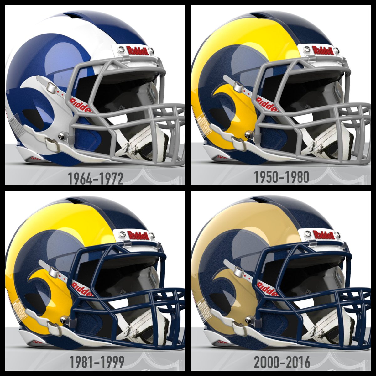 Sale > rams helmets over the years > in stock