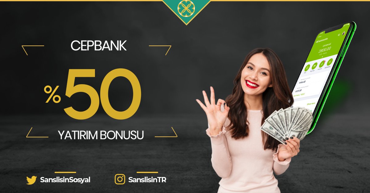 SanslisinSosyal's tweet photo. #Cepbank yatırımlarınıza %50 #bonus
#Şanslısın'da eğlence tavan😎
👉https://t.co/by0giEHFq1
#casino #slot #Euro2020 https://t.co/FXaWkO3spb