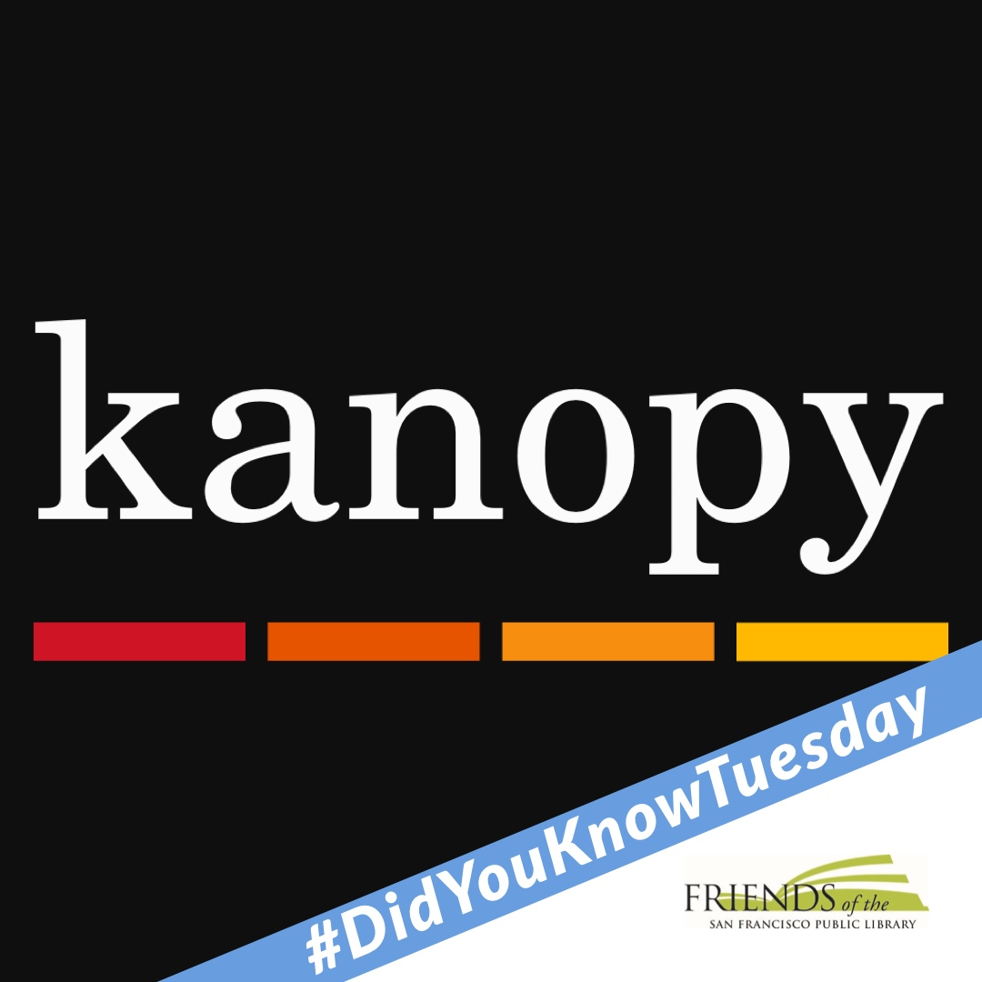 FriendsSFPL's tweet photo. Did you know that with your SFPL library card you have access to more than 30,000 films for free? Visit https://t.co/WFwWOySyza to start streaming now.
.
.
#DidYouKnowTuesday
#FriendsDYKT
#LibraryPreservationFund
#LibrariesDeliverDemocracy
#BuyBooksSupportLibraries
#SFPL https://t.co/6P4F0JbDIK