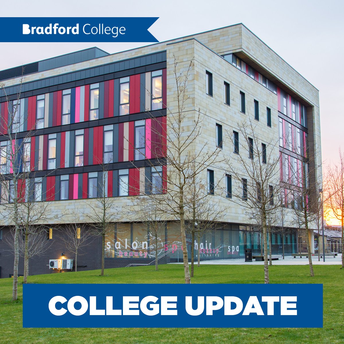 To prepare for longer-term online learning, the college will be temporarily closed for the next 3 days (Wed 18th-Fri 20th). Students will receive an email confirming this and are advised to regularly check their college email.
bradfordcollege.ac.uk/about/healthad…