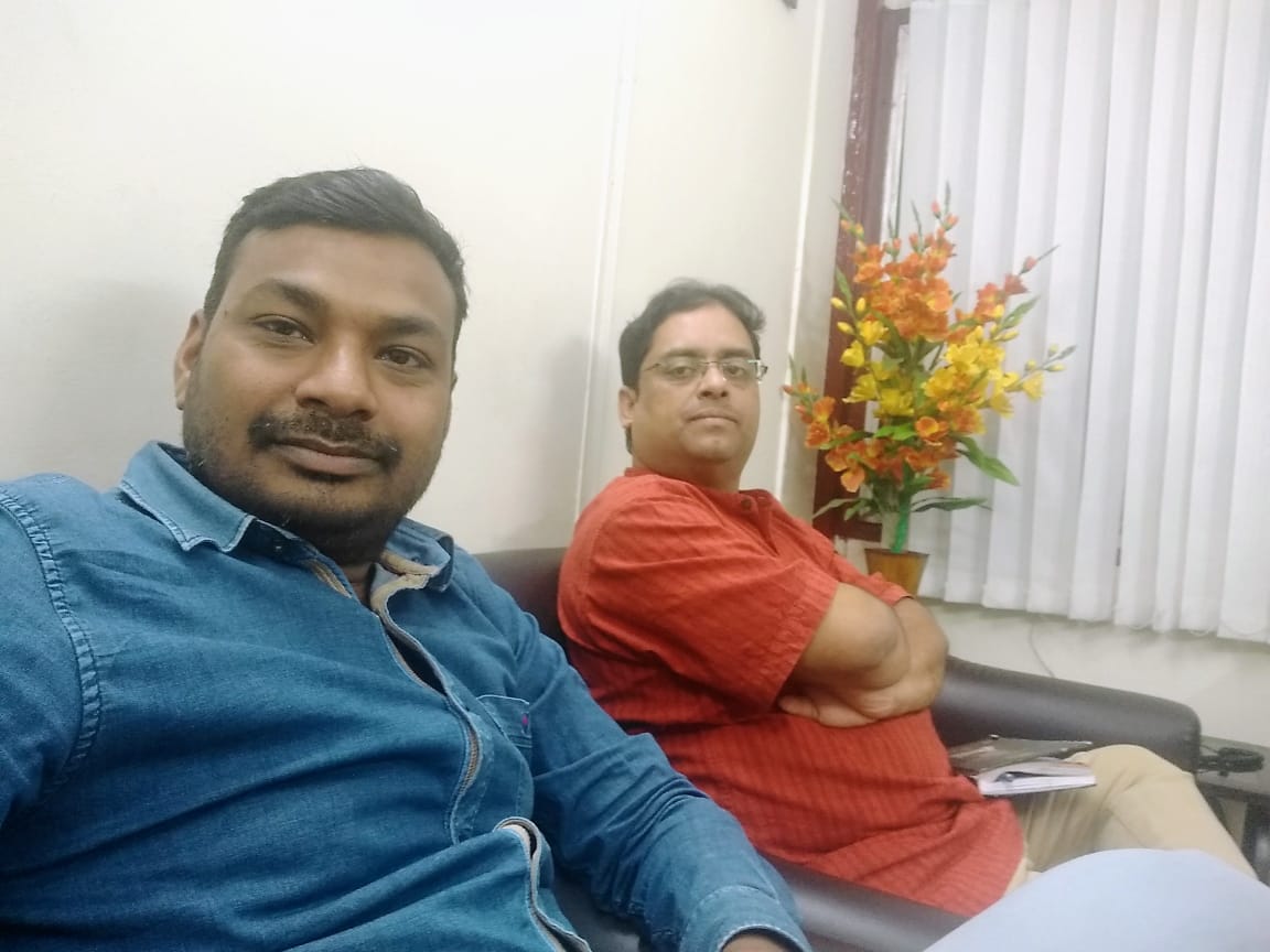 vkvvicky's tweet image. Dinner With Ram Bhaiya (Editor Kamal Sandesh Patrika)
