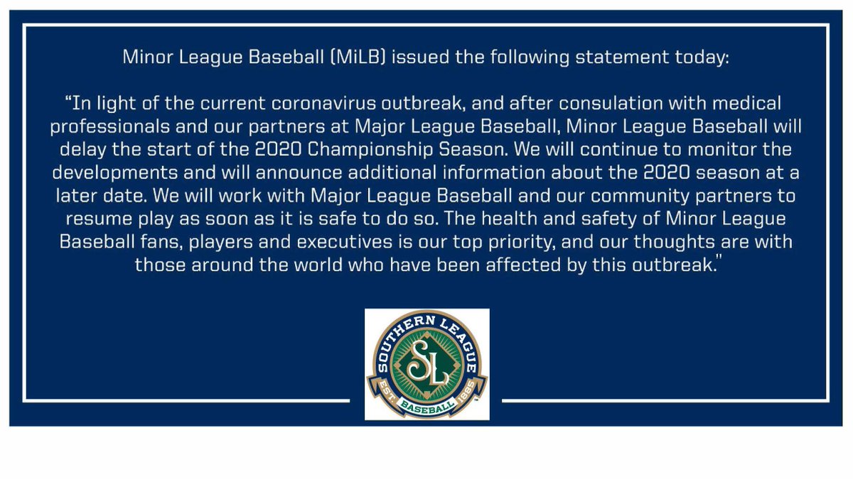 The Southern League (@sleaguebaseball) on Twitter photo 