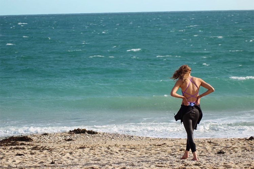 Why not get some peace and quiet and feel the sand between your toes 😃 #TeamMaru #swimwear #maruswimwear #ecotech #ecoswimwear #sustainability #diveintocolour