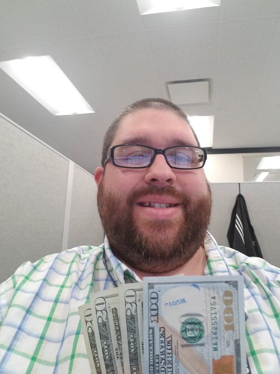 LockeEngel's tweet photo. @NUFCU replaced one $20 with a $100 bill in each ATM as a St Patrick's day promotion also highlighting social distancing. I was lucky enough to get it. https://t.co/zgAaNq1xHC