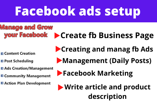 I will do facebook marketing and manage your business page
order now:-fiverr.com/share/o87qEX
#DigitalMarketing #SocialMedia #Advertising #AdsSetup #Management #iinfluencermarketing