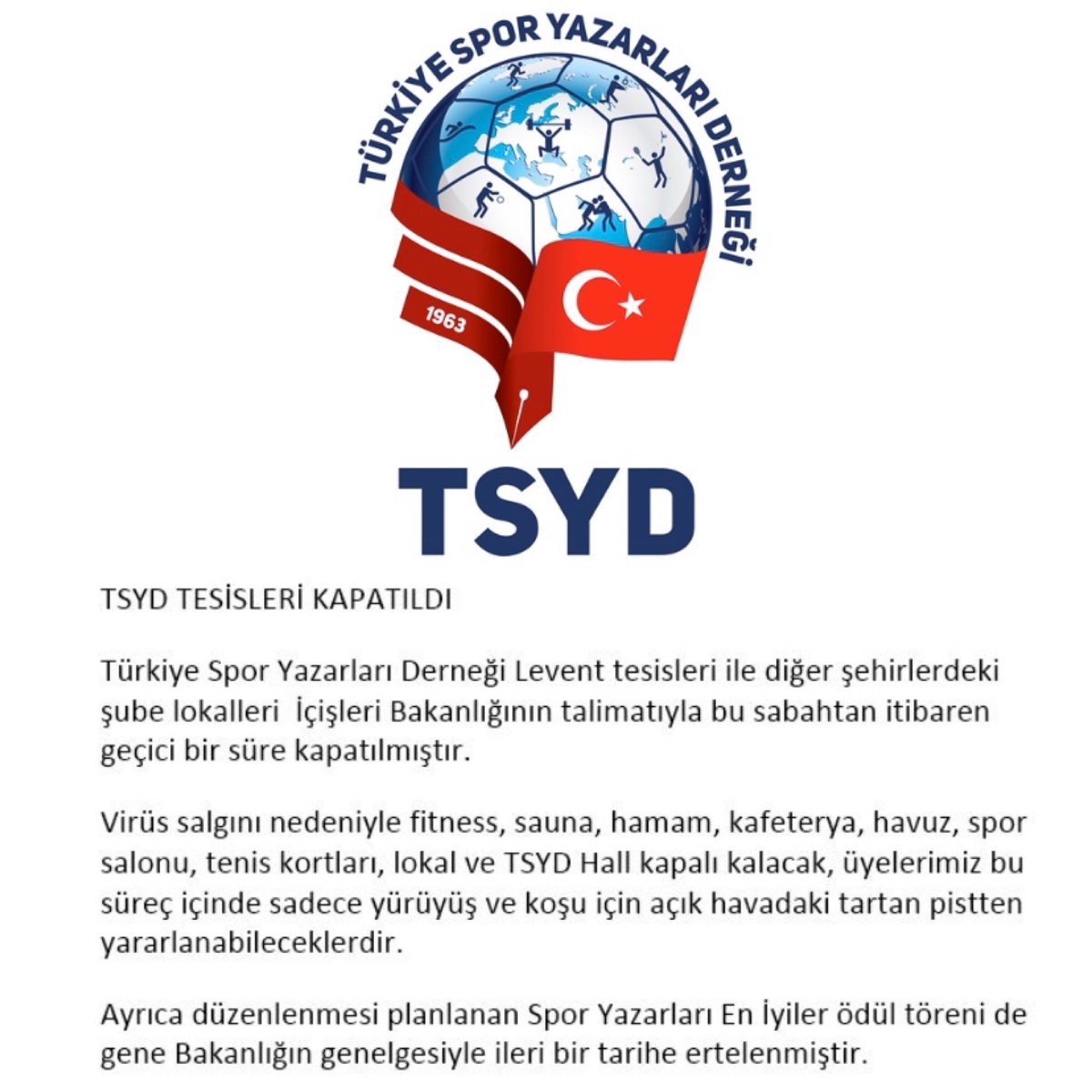 Daha sağlıklı günlerde mutlulukları paylaşmak için geçici bir süre kapalıyız. 
#tsyd #tsydhall #dugun #organizasyon #party #eglence #davet #yemek #corona #istanbul #turkey #life #levent