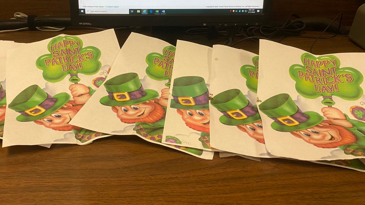 Buffalo preload CHSP team put together a lifting and lowering safety awareness St. Patrick’s Day themed scavenger hunt <a href="/TimShea_Safety/">Tim Shea</a> <a href="/safetyfirstNED/">Northeast District Safety</a> #NEDLiftLower