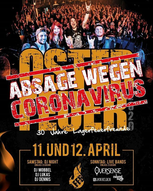 (english below) 
Augrund der aktuellen Notsituation wegen Covid-19 muss leider auch unsere Show beim diesjährigen Osterfeuer Burgsinn abgesagt werden. 😩

Über einen etwaigen Alternativ-Termin halten wir euch ggf. natürlich auf dem Laufenden 👍

Wie Ih… ift.tt/2x3Up5Y