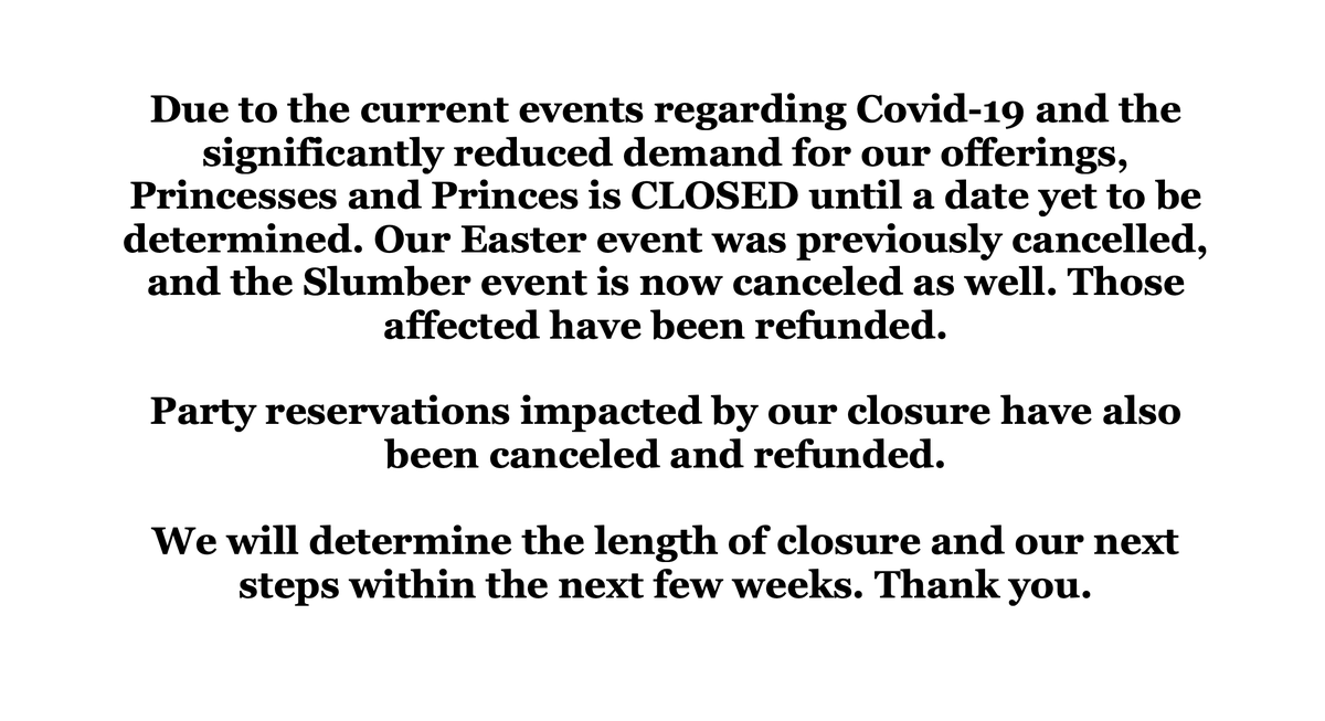 The playground is closed, until a date TBD.