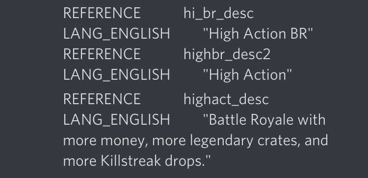 ModernWarzone's tweet photo. #HighAction, an upcoming #CallOfDutywarzone playlist.
Battle Royale with more money, more legendary crates, and more Killstreak drops.
Looks like limited time modes will be here soon!
(Via Body)
@TheGamingRevo2
#Leak #CallofDutyModernWarfare #CallofDuty #COD #CoDWarzone https://t.co/TXTWGVVAIt