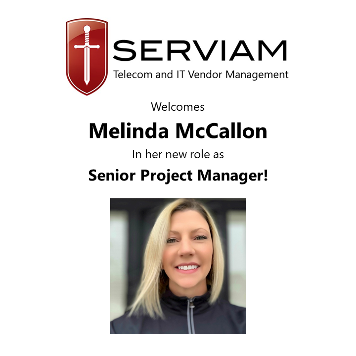 ServiamTelecom's tweet photo. Please welcome Melinda McCallon to the @ServiamTelecom  family. She joins us from AMC theaters where she coordinated company-wide product implementations. She also has extensive telecom experience at Sprint and Qwest. She'll be based in our KC office as a Senior Project Manager. https://t.co/VrDlcd1r06