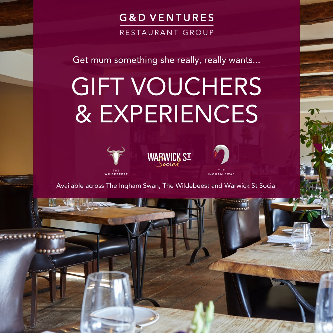 We've got Mother's Day covered.

Shop our G&amp;D Ventures Gift Voucher for the perfect gift for the Mum who has everything. We've lots of experiences to choose from or why not choose an amount for them to spend? 

Get yours today &gt;&gt; g-d-ventures.vouchercart.com/app/