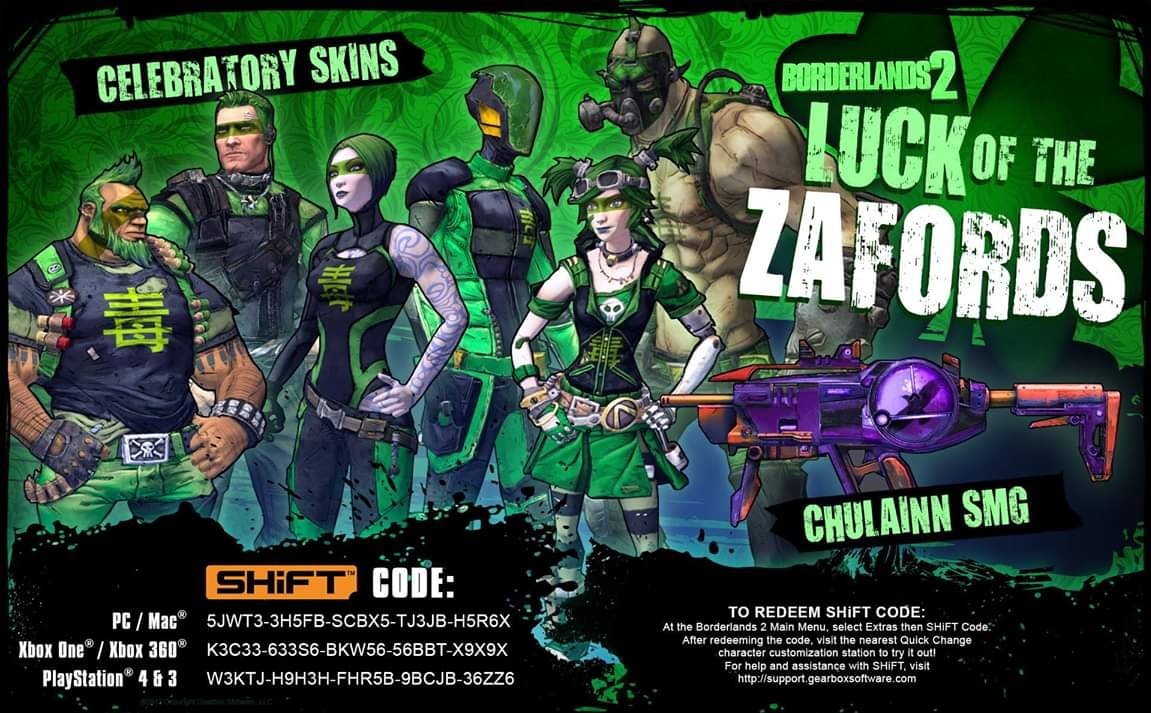borderlands 2 shift codes for skins borderlands 2 shift codes for skins