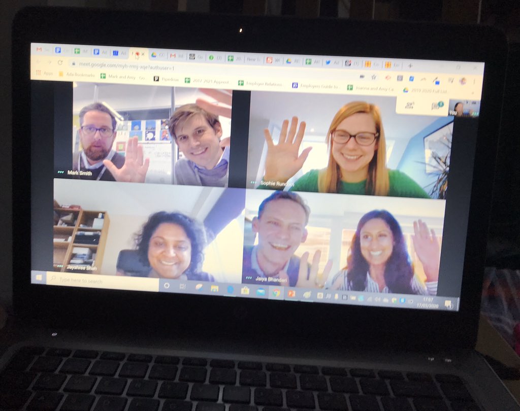 AmyAbroad's tweet photo. Tomorrow @AdaCollege goes fully remote. Our staff and students are ready to go! #AlwaysAda #LearnFromHome https://t.co/pVh2WaooWT