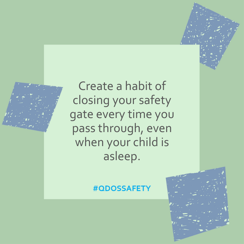 qdossafety's tweet photo. Creating this habit will make it second nature and eliminate the chance of forgetting to close the gate when it really matters. https://t.co/2zvuiNuMh4