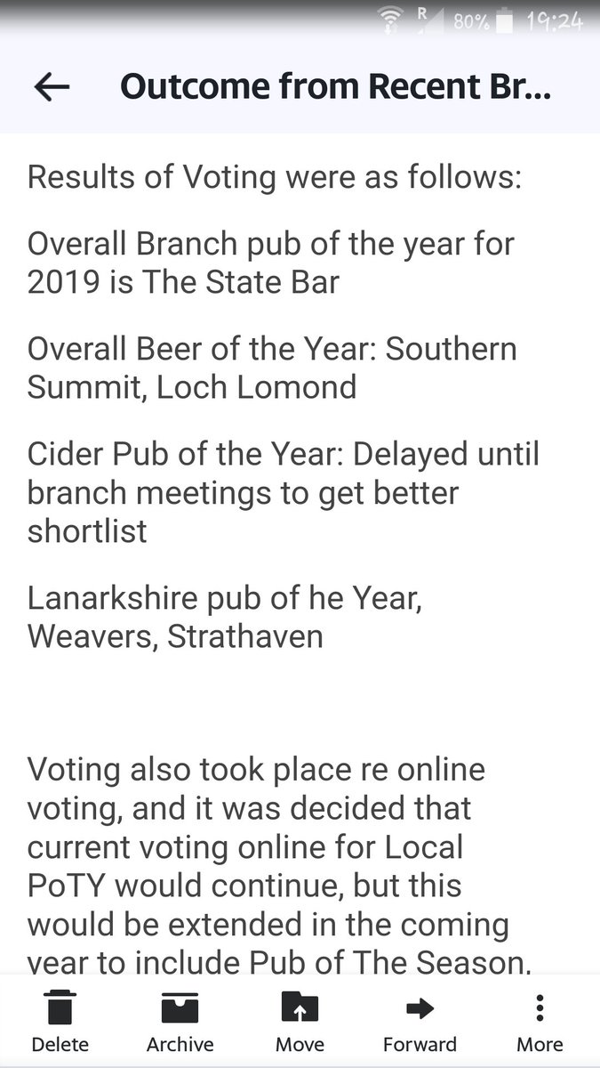 TheWeavers1980's tweet photo. Some good news in these difficult times, we've won Lanarkshire CAMRA pub of year again-amazing just anounced https://t.co/bNQOlwZ5sy