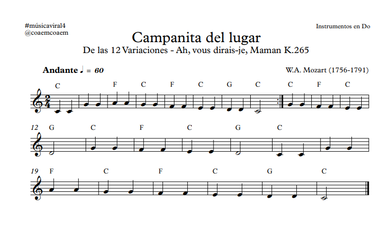 #día4 #musicaviral #YoMeQuedoEnCasa #EducaconMusica todas las partituras en. Anímate, todos los días a las 12 en tu ventana o balcón. #MusicaParaUnaCuarentena #musicaencasa #MUSICACONTRAELCORONAVIRUS  musicaviral.weebly.com/partituras