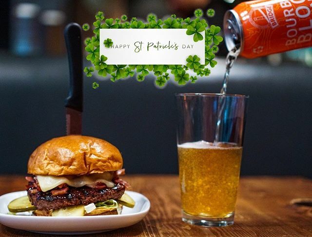 SpudShackca's tweet photo. Happy St Patricks Day Everyone! Featured here is our Effin Good Burger while pouring @BridgeBrewCrew BOURBON BLOOD ORANGE WHEAT ALE
.
.
.
#StPatricksDay #Poutine #Beer #NewWest #NewWestminster #CraftBeer #SpudShack #Restaurant #Menu #Instafood #Foodgasm … https://t.co/oRFRxywO2T https://t.co/iLb2rDZcHQ