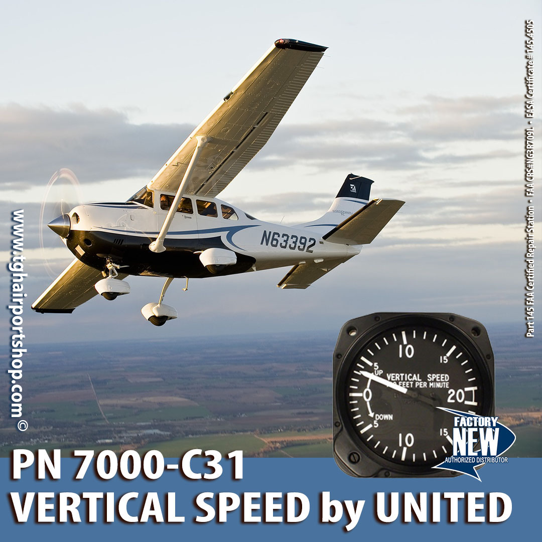 CorpTgh's tweet image. Are you looking for this Vertical Speed Indicator by United? We have what you need online at the TGH Airport Shop. Part Number 7000-C31 can be purchased online today! bit.ly/2ILqxiE
#unitedinstruments #verticalspeedindicator #apmechanic #aircraftmaintenance #aviationtech