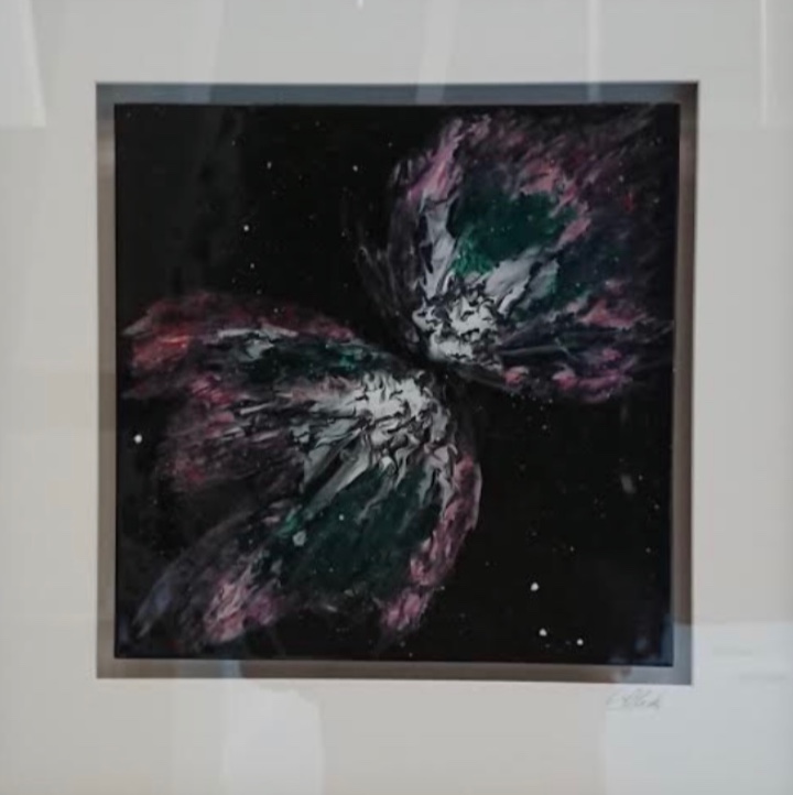 EdenTearoom's tweet photo. We are lucky enough to have eight of Claire Lake's 'Nebulous' panel's in the opening exhibition at Eden, as well as an extensive range of beautiful homewares.  #art #gallery #galleryopening #nebula #stars https://t.co/ocekNbajB6