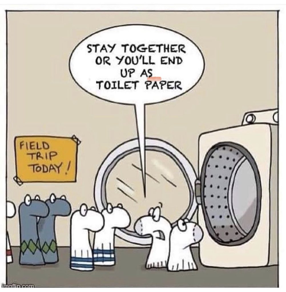 tcoley1's tweet photo. #ToiletPaperApocalypse #savethesocks https://t.co/2Te4BhQmr4