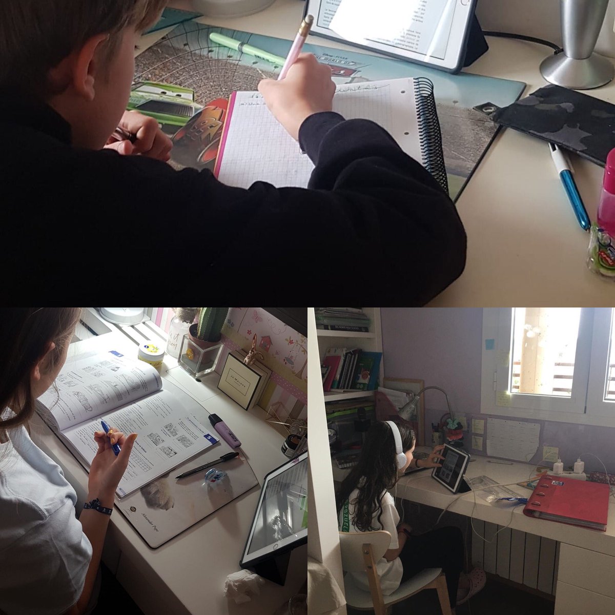 ColBernadette's tweet photo. La actividad no para, las clases continúan online y en las casas se abre una “ventana” a  las “aulas”. Gracias a profesores y familias por el gran esfuerzo que estáis haciendo. Entre todos lo estamos haciendo posible.Bravo Comunidad Educativa @ColBernadette 👏👏#TodoVaASalirBien https://t.co/nzQzvA0IPy