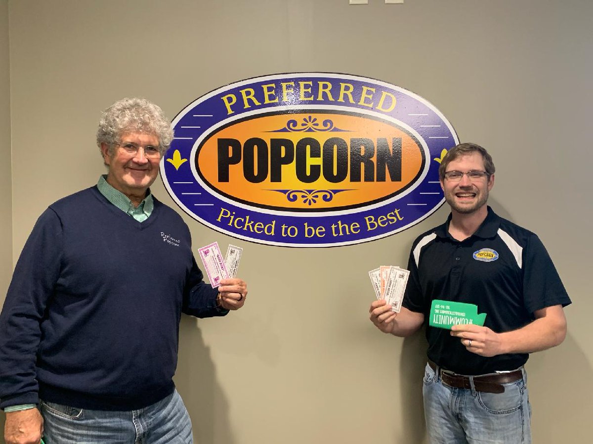 Congratulations to Preferred Popcorn for being the 🍀LUCKY🍀 winners of our second Membership Madness drawing! Preferred Popcorn is a 100% farmer owned company that grows and processes high quality premium popcorn. preferredpopcorn.com