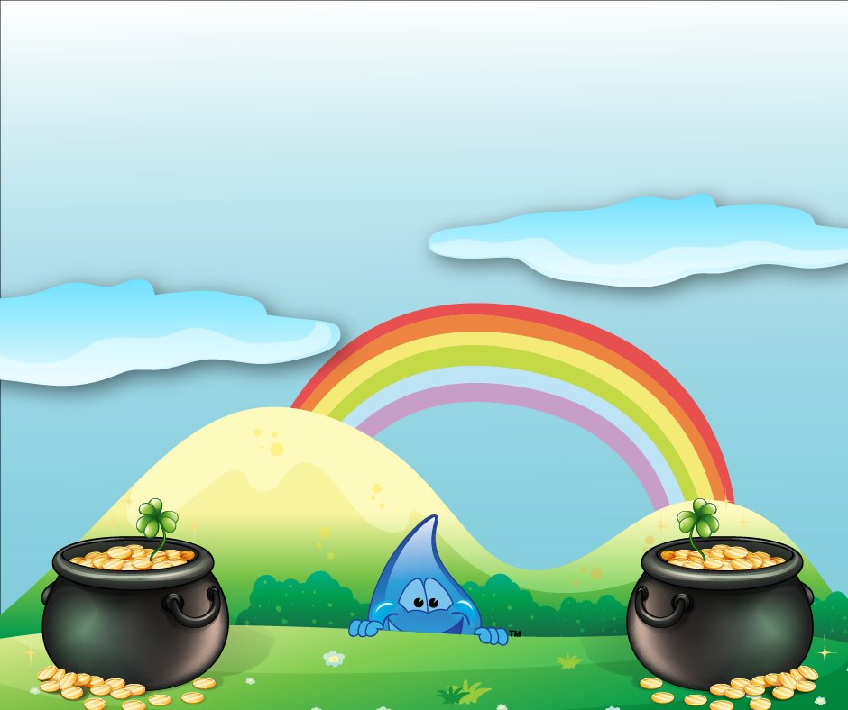 OildaleWaterCo's tweet photo. #StPatricksDay: Dewy likes to think he's as lucky as a four leaf #clover! 🍀 Turns out he was right - he found TWO pots of gold today. 💰
#OMWC https://t.co/Vz0pjx43E8