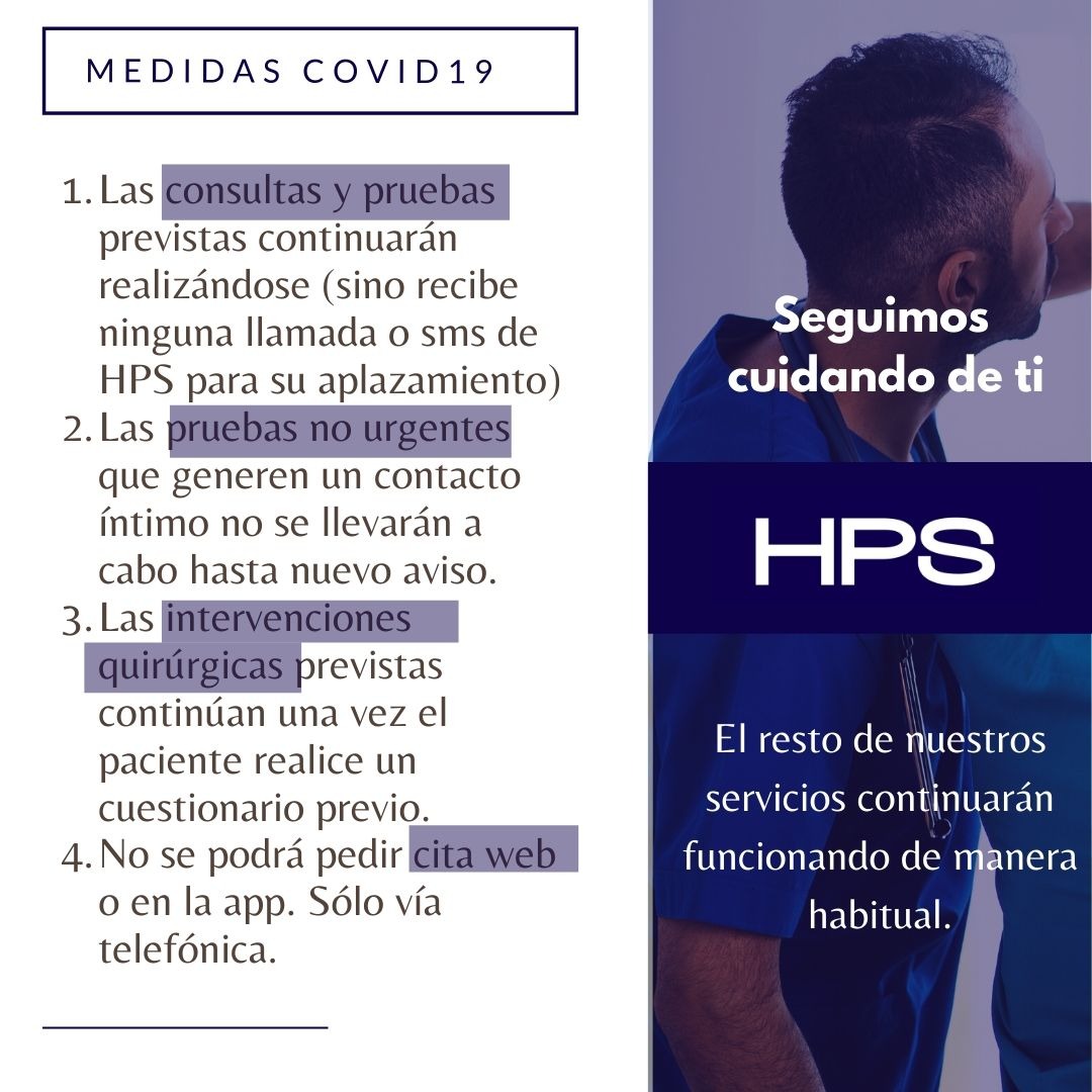 HPS_Hospitales's tweet photo. 🔵 ¿Eres paciente nuestro? ¿Estás pendiente de una prueba?
👇 Estas son las medidas que hemos tomado en HPS.
#HPSInforma #quedateencasa #coronavirusespaña
#covid #cuarentenanacional #covid_19 #Canarias https://t.co/bsefo66Pu5