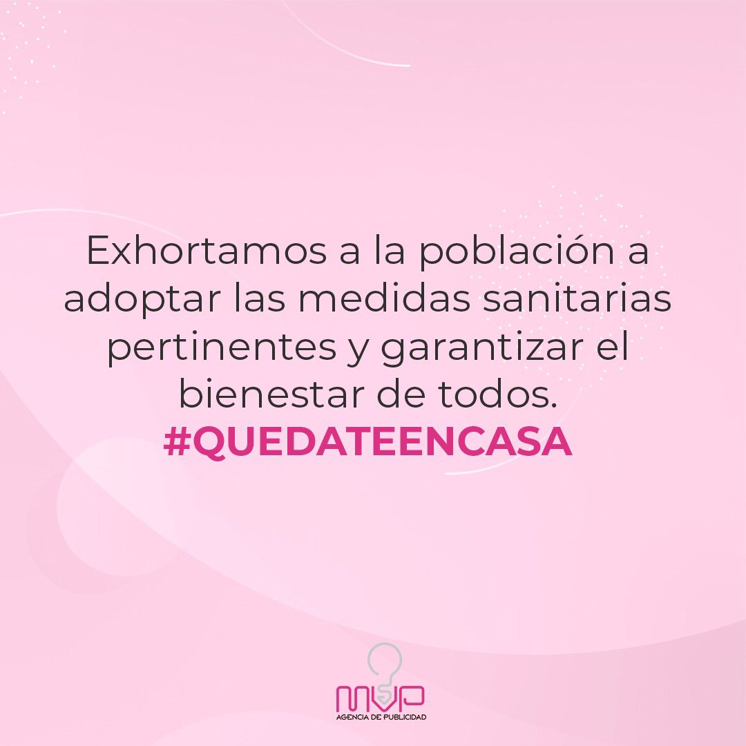 mvpve's tweet photo. El equipo de #MVP agencia de publicidad nos unimos al movimiento #QuedateEnCasa. ⁣
⁣
La prevención es el arma más importante en estos momentos, por eso te motivamos a quedarte en casa durante este período. ⁣
⁣
¡Aprovecha este tiempo y #QuedateEnCasa!⁣ https://t.co/I1rGP56hDh