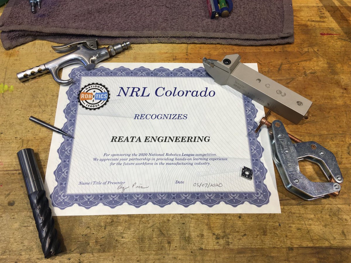 reataeng's tweet photo. We are honored! Thank you so much! #Robotics #Manufacturing #Engineering #NextGen #ReataEng https://t.co/oha3iLVZk5