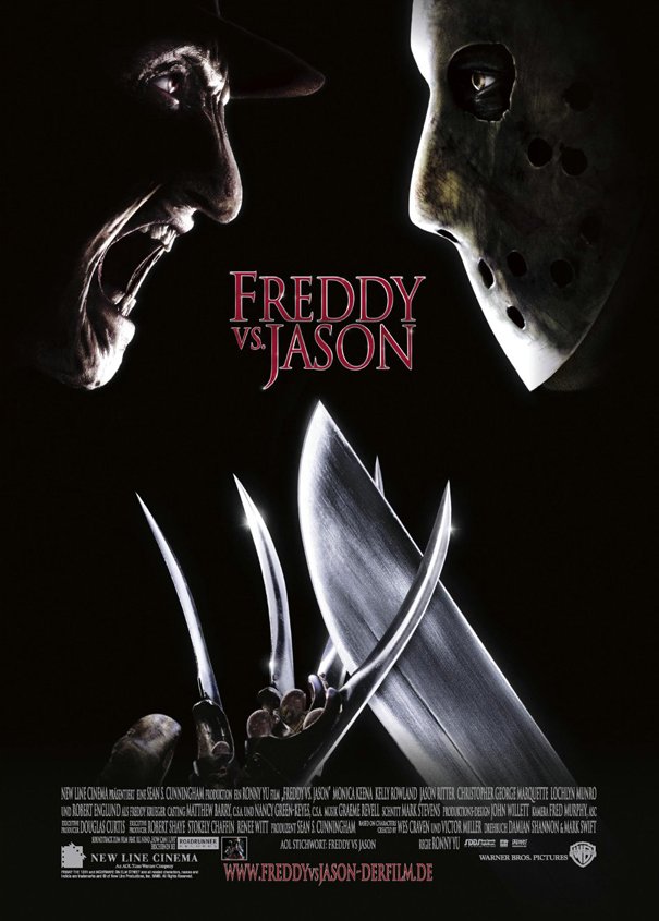  #FreddyVsJason (2003) Still holds up! For me at least it's a fun slasher movie that puts 2 iconic killers together and go all the way in the finale, the fight is so cool with each using his power. The story is meh tbh, the acting is BAD and the CGI is dated but still fun af.