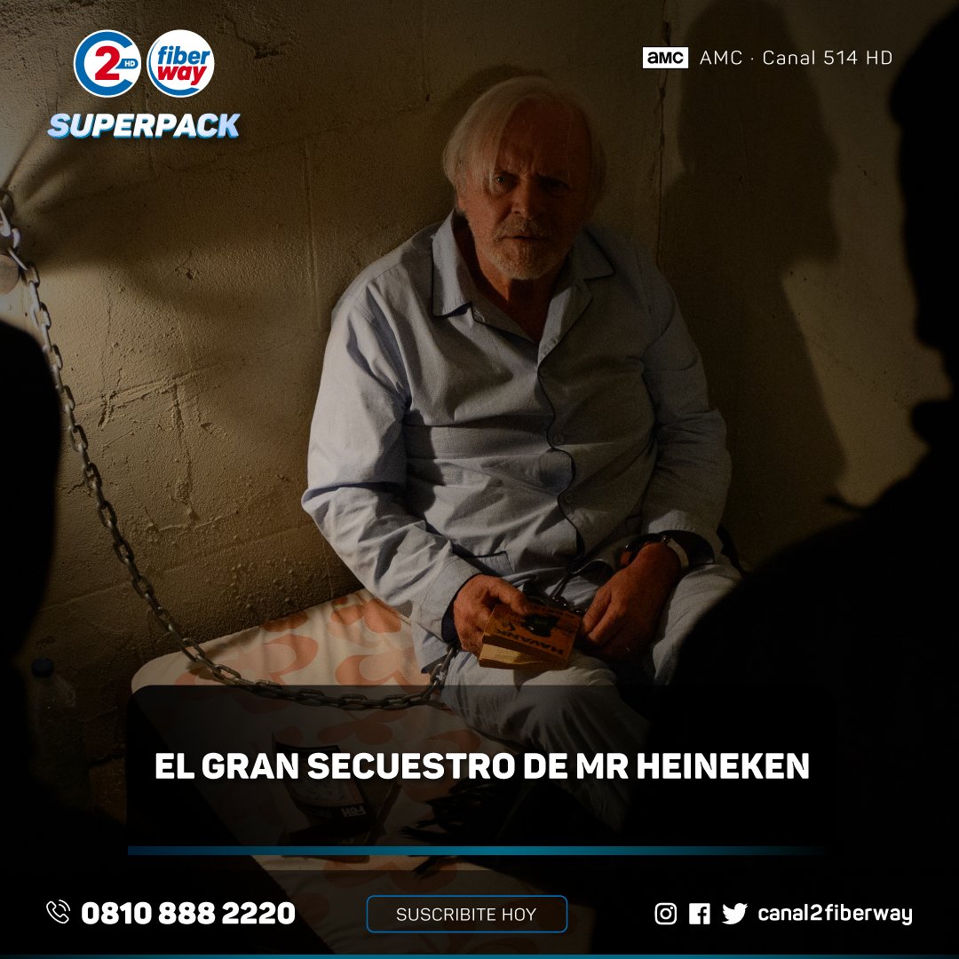 Canal2Fiberway's tweet photo. 👉Hoy a las 18:35 hs por #AMC - Canal 514 HD de nuestro Superpack⠀
⠀
📌 El Gran Secuestro de Mr. Heineken - La historia desde adentro de la planeación y la ruina de los secuestradores del magnate de la cerveza Alfred "Freddy" Heineken.

☎️ 0810 888 2220 - Siempre conectados. https://t.co/tTK1lcNNnB