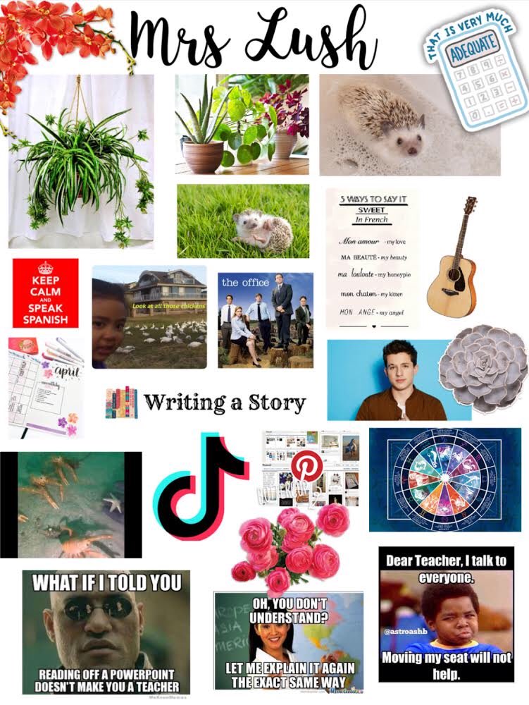MsLushHMS's tweet photo. My heart 😭 Even during these crazy times, my students continue to amaze me. One of my students just sent me this digital scrapbook collage she made!😭 Stupid virus, I want to see my students again!! https://t.co/git0JfYcJq