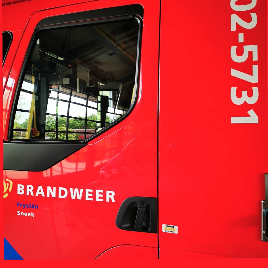 Melding brandweer Alexanderstraat Sneek inzake ongeval