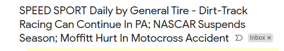 RaceDrive's tweet photo. Come on @SPEEDSPORT - in your reference to #NASCAR
We would have to call your email headline #ClickBait ...
As - America's motorsports news authority since 1934 ..
We would expect better ...
| #RaceDrive https://t.co/8rGDkpSFKU