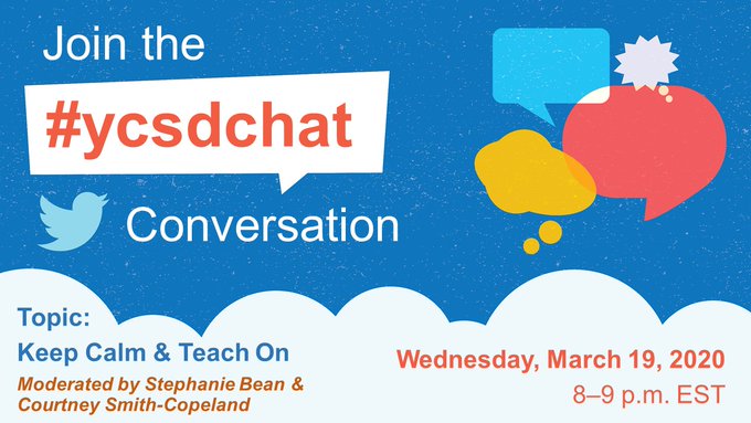 willbennettva's tweet image. Join the #YCSDchat on Wednesday!